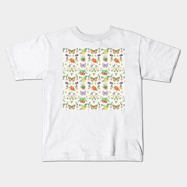 Summer Day Garden B Kids T-Shirt by Jean Plout Designs